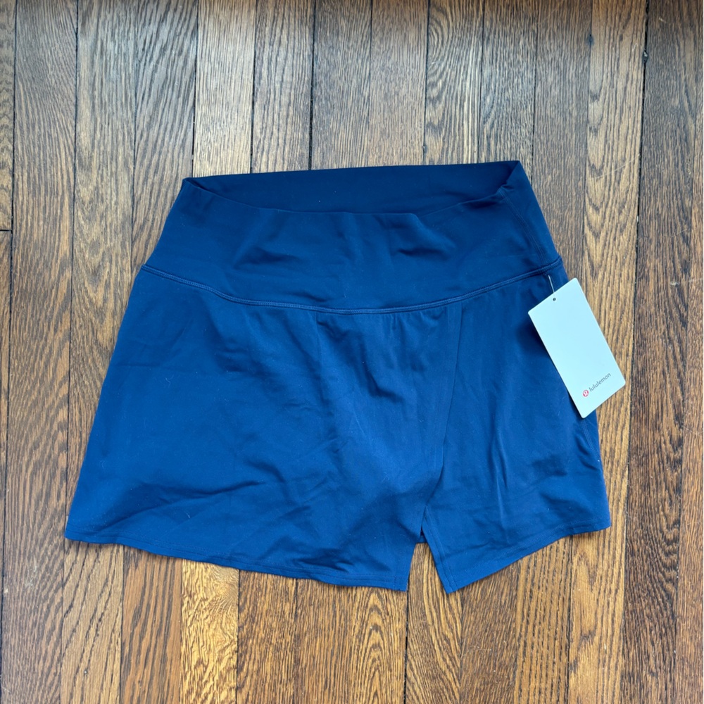 lululemon athletica Navy Align Wrap-Front Skirt with Built-In Shorts